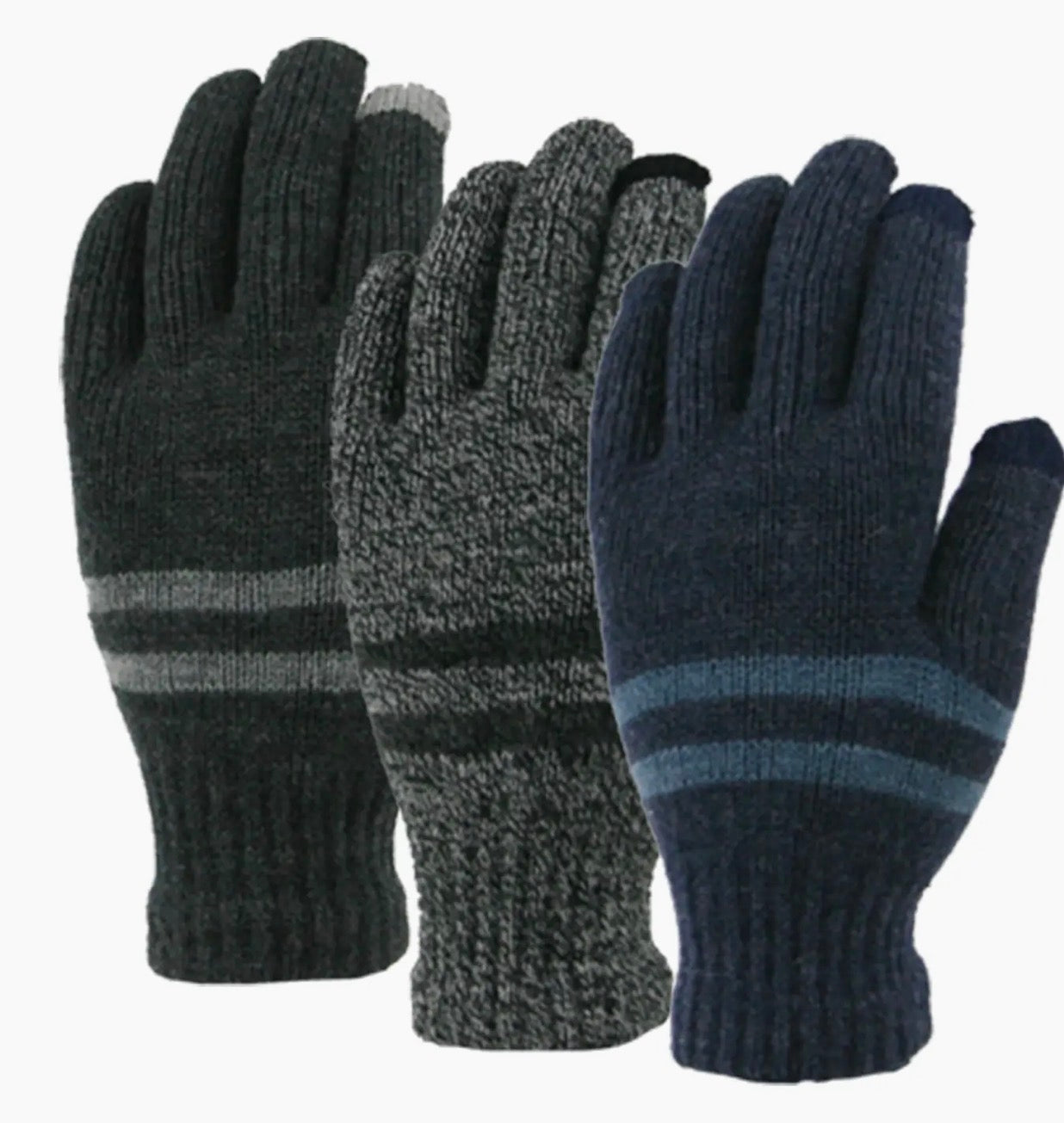 GRAND SIERRA Mens Marled Touchscreen Glove