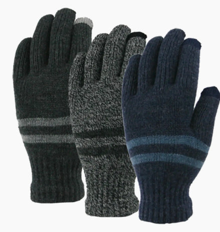 GRAND SIERRA Mens Marled Touchscreen Glove
