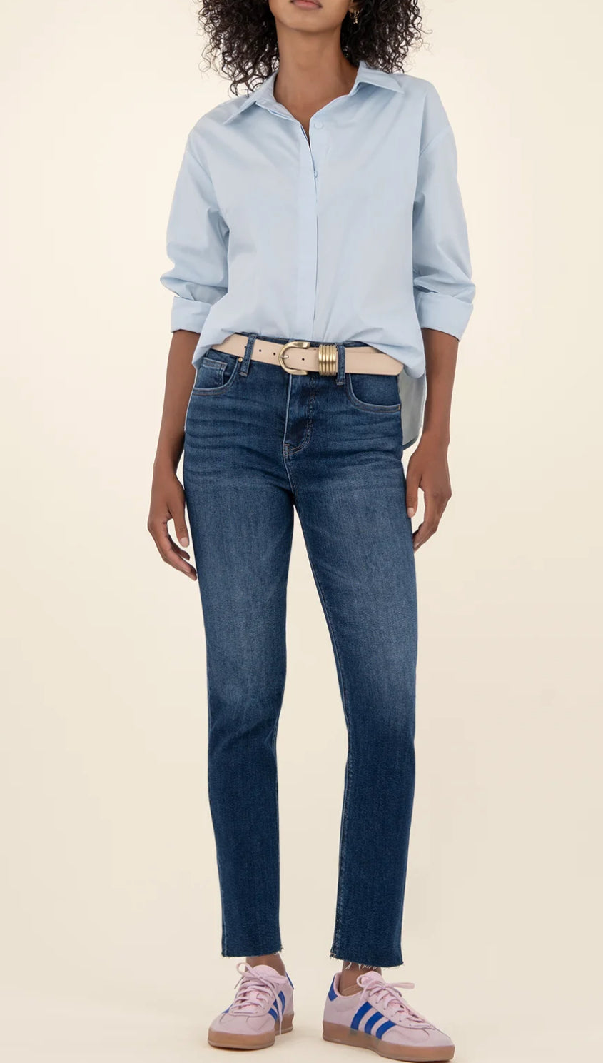 KUT RACHAEL HIGH
RISE FAB AB MOM
RAW HEM 