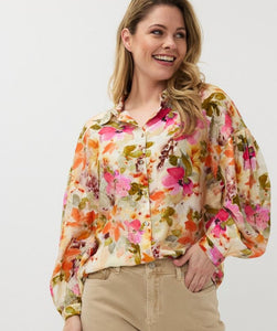 ESQUALO Blouse oversized Floral Garden