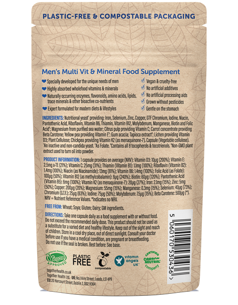 Together Health Men’s Multivitamin – Vegan – 30 Capsules