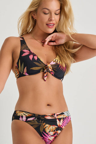 EVERYDAY SUNDAY SWIM CROP TOP D-CUP W/BOW
