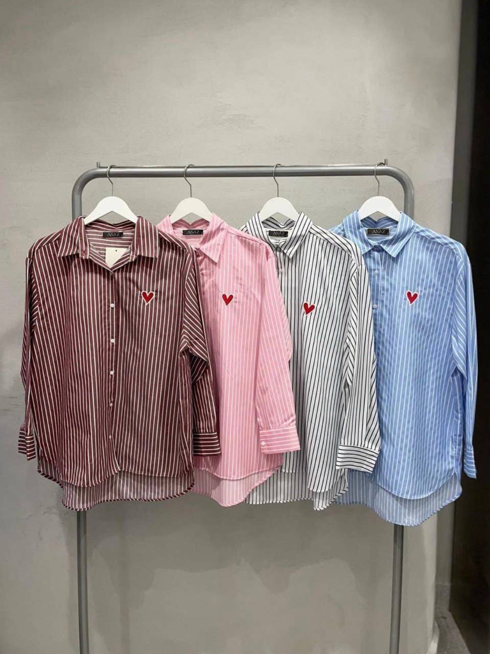 ANA Striped Heart Spring Shirts