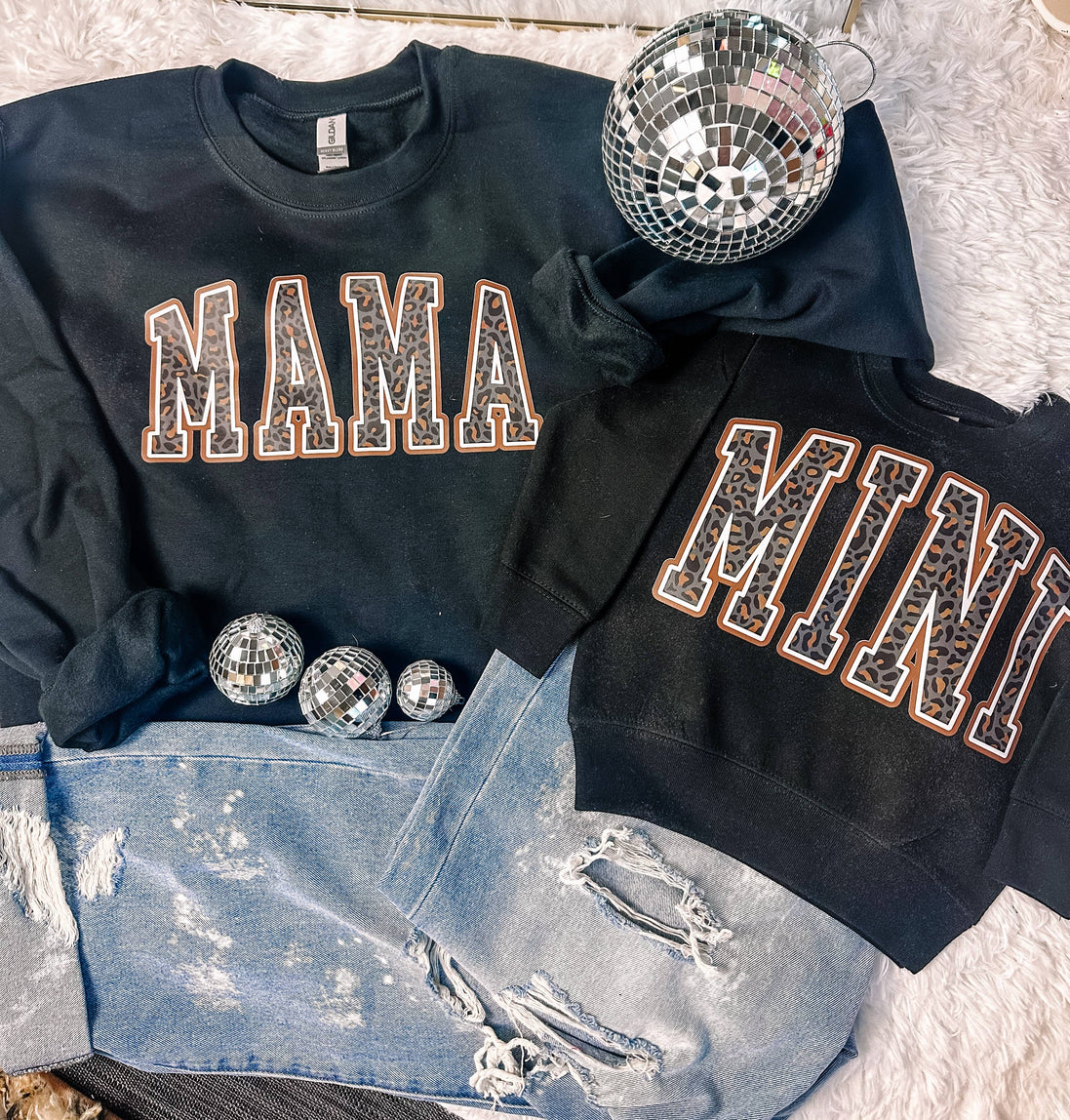 Leopard Mama & Mini Matching Sweatshirts