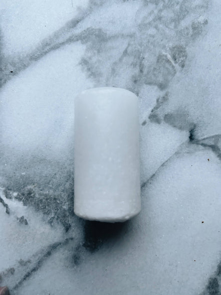 Essence of Life Organics Crystal Deodorant Stick, in zero waste cork packaging