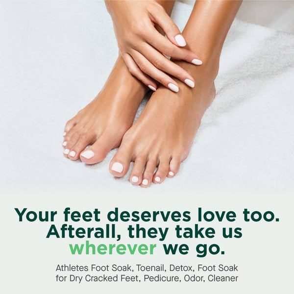 Plant of Life Tea Tree Oil Foot Soak with Epsom Salt | Fungus & Odor 16 Oz