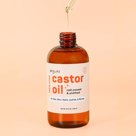 SPA LIFE Castor Oil 100% Pure - For Hair, Skin, Nails, Lashes & Brows