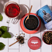Black Tea Trio Tin & Spoon - Organic, Fair-Trade Tea Gift