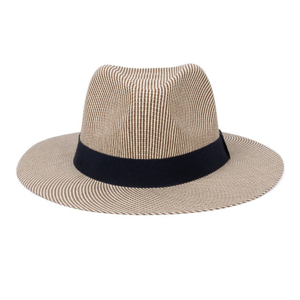 SELINI Men's S/S Black Banded Fashion Fedora hat