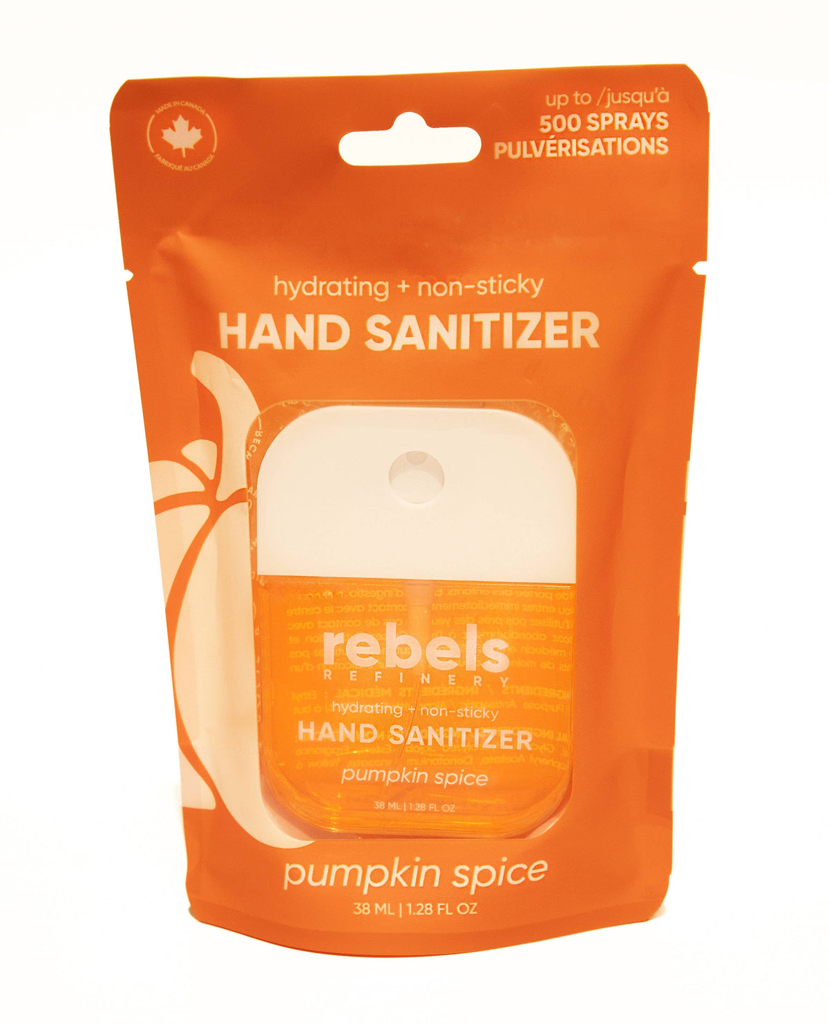 Rebels Pumpkin Spice Pocket Hand Sanitizer