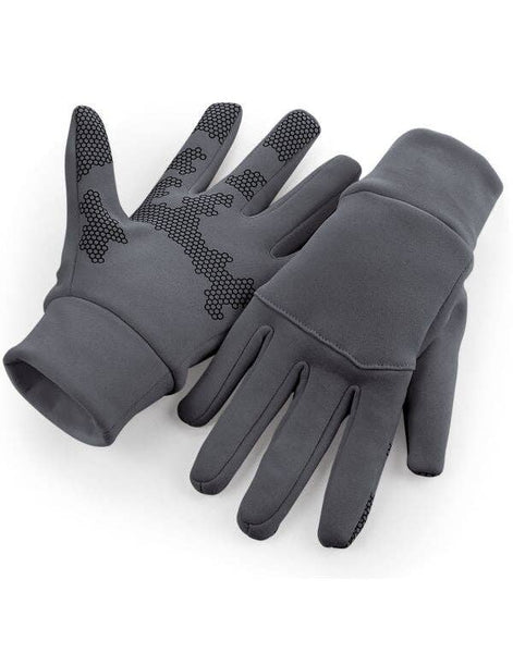 Beechfield Softshell Sports Tech Gloves | Unisex | Touchscreen Gloves | 3 Colours | S-XL