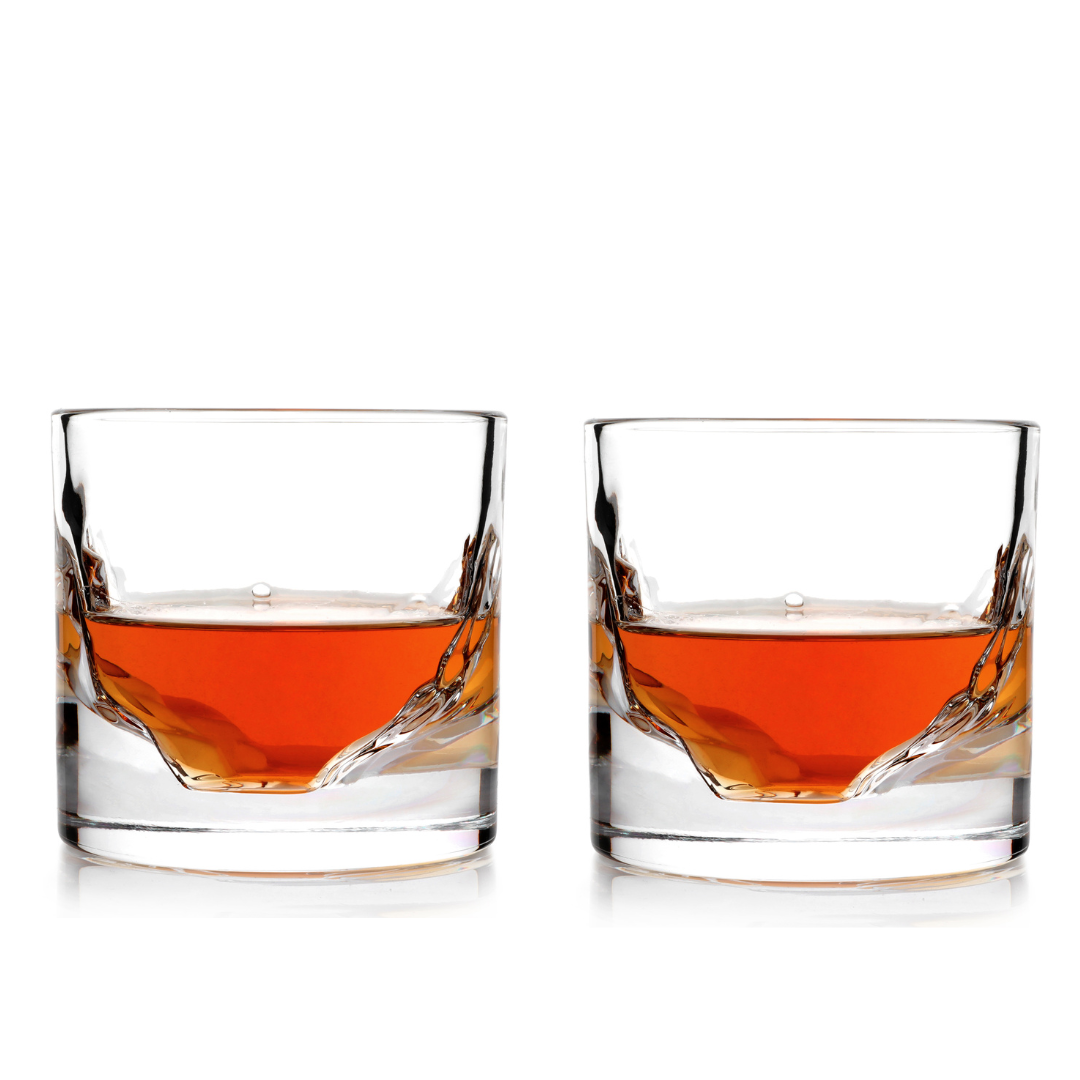 Grand Canyon Crystal Whiskey Glasses, Set of 2