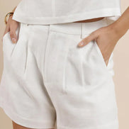 SAGE THE LABEL COASTAL CALM LINEN SHORTS