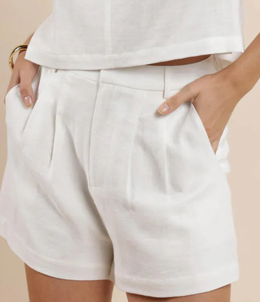 SAGE THE LABEL COASTAL CALM LINEN SHORTS