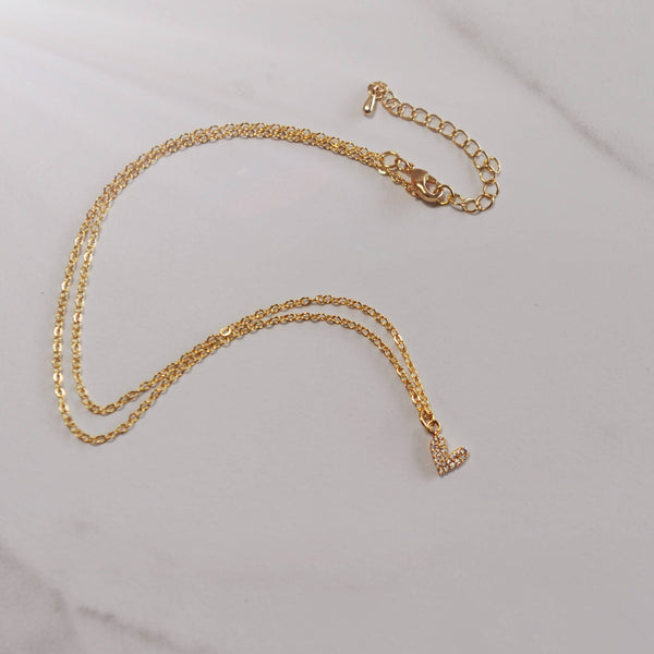 OH SO LOVELY CHERISH / Dainty Heart Charm Necklace