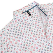 URBAN FITZ TOKU Vintage-Inspired Floral Print Short-Sleeve Shirt