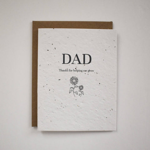 THE GOOD CARD 
Plantable Greeting Card - Father's Day - Sunflower