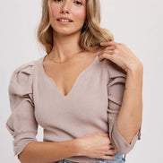 PUFF SHORT SLEEVE PULLOVER