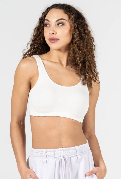 C'EST MOI BAMBOO BACK V RIBBED BRALETTE