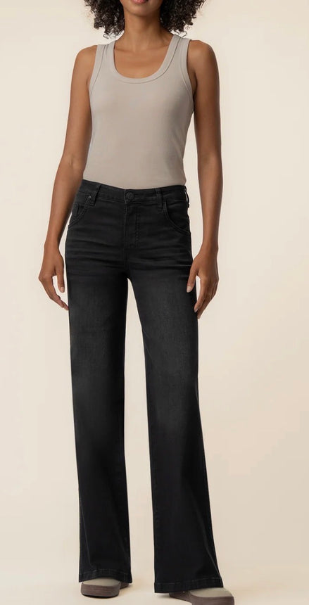 KUT Jodi High Rise Wide Straight Leg in Luscious Wash