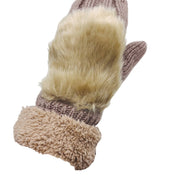 JC SUNNY Faux-Fur Mittens