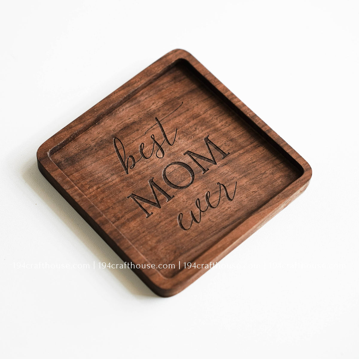 Walnut Wood Coasters - Home Decor & Gifts-2PC