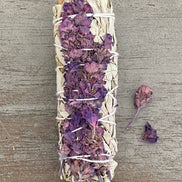 White Sage w/ Lavender Flowers Smudge Sticks in Bulk