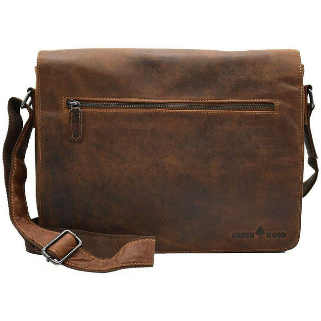 GREENWOOD LEATHER Leather Laptop Bag Berlin GW588