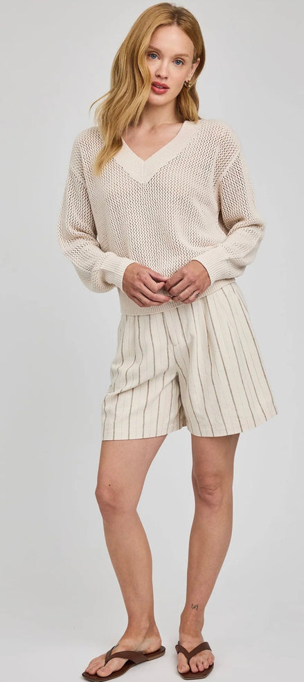 GENTLE FAWN JENSEN MESH SWEATER