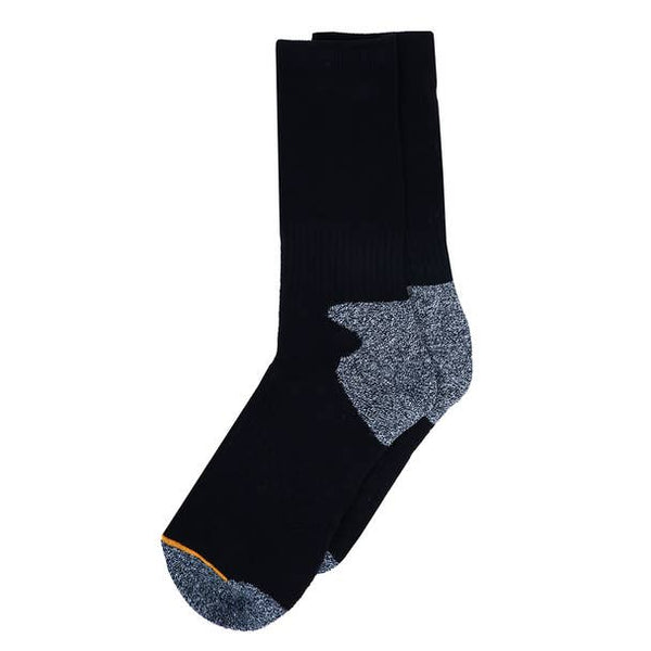 3-Pack Men's Black Heavy Duty Crew Socks