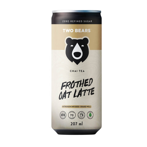 Two Bears Frothed Chai Tea Oat Latte