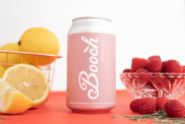 BOOCH - Raspberry Lemonade Kombucha Can