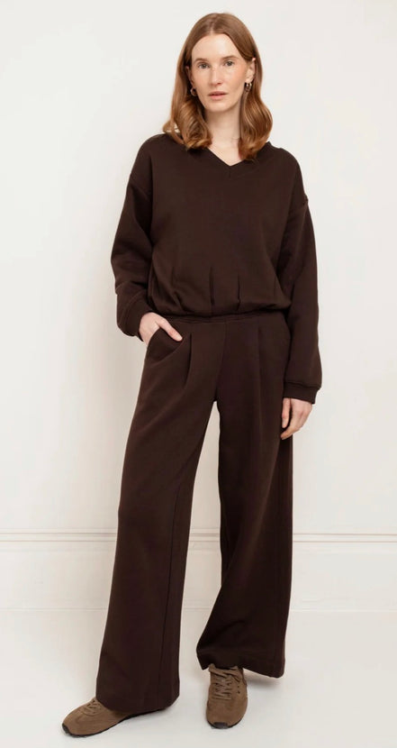PAPER LABEL Jayne Sweatpant-CHOCOLATE TORTE