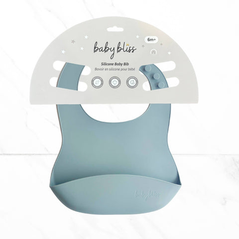 Baby bliss Silicone Bib - Dusty Teal
