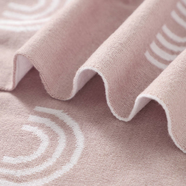 Bleu La La 100% Luxury Cotton Swaddle Receiving Baby Blanket - Rainbow