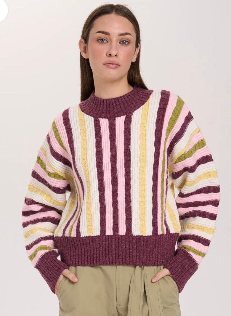 24 COLOURS STRIPE PULLOVER