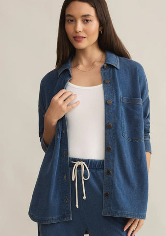 ZSUPPLY ALL DAY KNIT DENIM JACKET