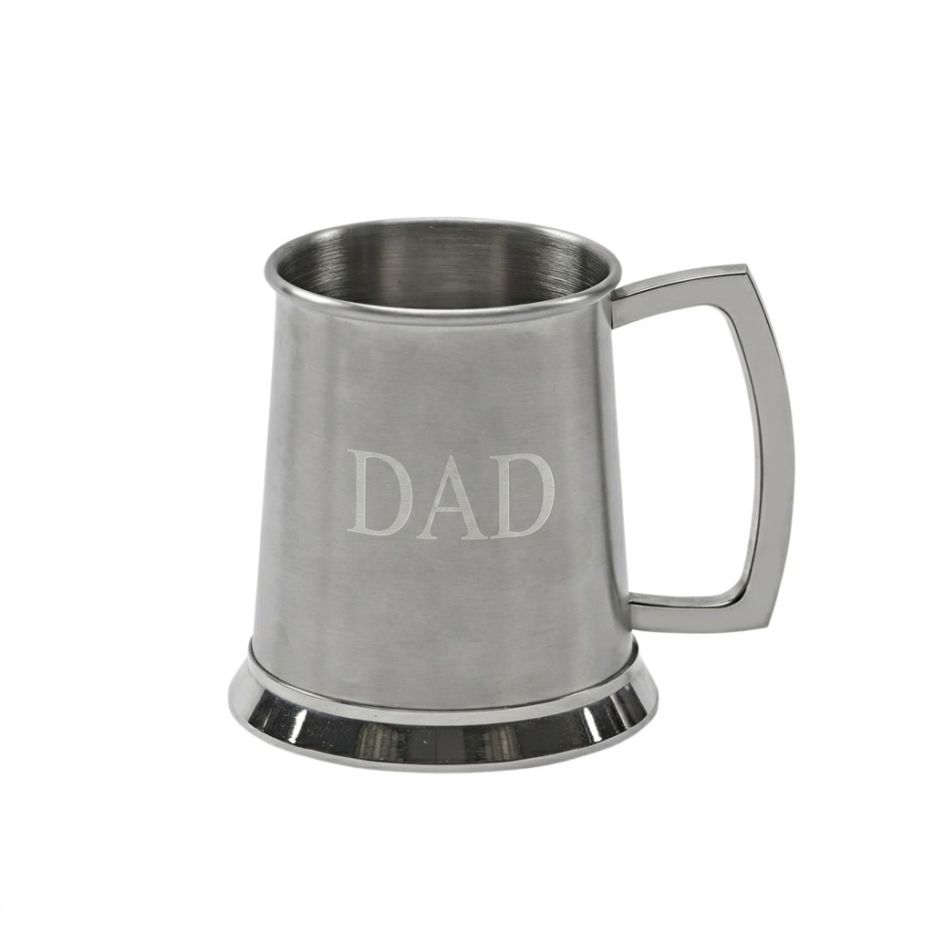 CREATIVE GIFTS Stainless Steel Tankard with Satin Matte Finish - 20 oz