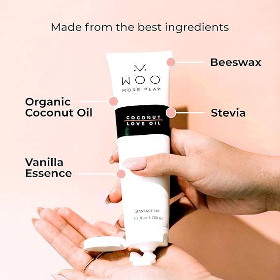 Coconut Love Oil  Personal Lubricant - Sex, Massage, Organic