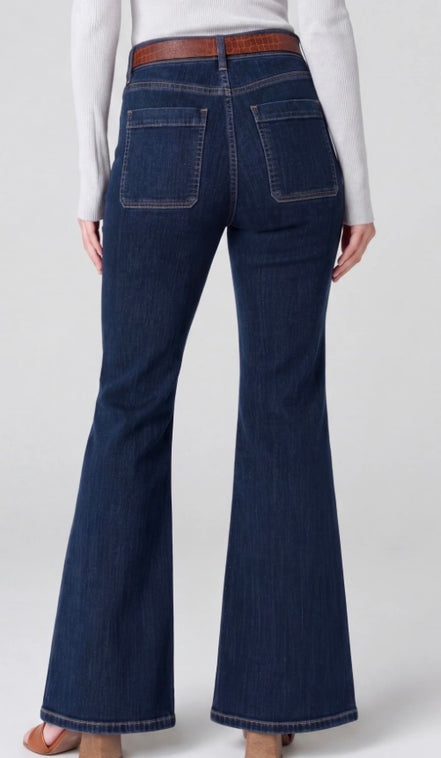 LIVERPOOL HANNAH FLARE-COLLEGIATE BLUE
