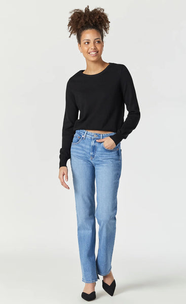 Paris Slit Slim Straight Leg Jeans