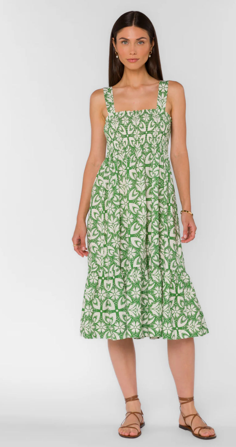 VELVET HEART KEHLANI GREEN GEO DRESS