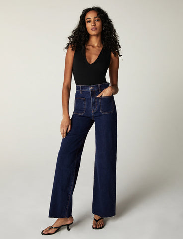 UNPUBLISHED NOEMI LONG HIGH RISE WIDE LEG-FRONT POCKETS