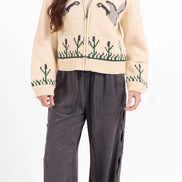 SAGE THE LABEL SONGBIRD ZIP SWEATER