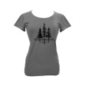 ELORA LADIES SCOOP NECK TEE M-3 TREES