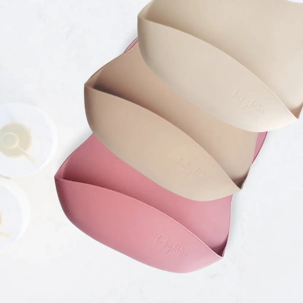 Baby bliss Silicone Bib - Almond