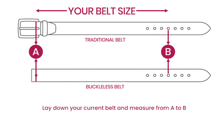 GREENWOOD LEATHER Leather Brown Belt with Black Buckle Jeans