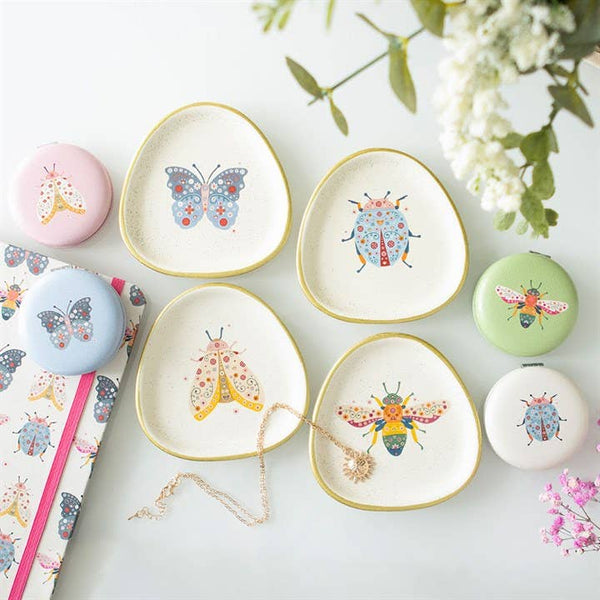Floral Bug Trinket Dish