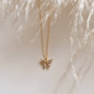 Oh So Lovely Butterfly Crystal Necklace