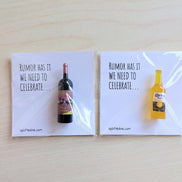 UNLIFTED INK Celebration Mini Card with Wine/Beer - Personalized Option